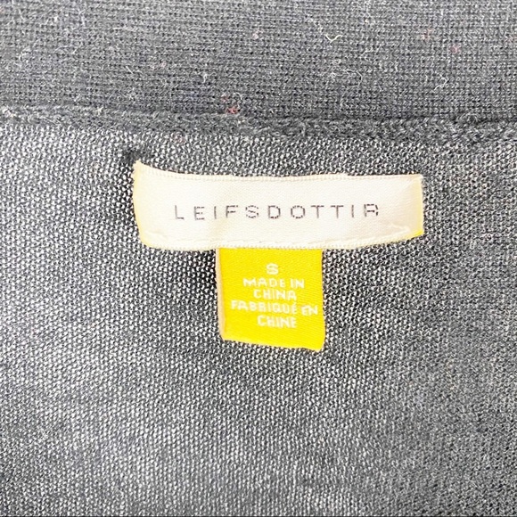 LEIFSDOTTIR Black Boyfriend Button Sweater - Picture 5 of 6